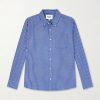 Bruce Button-Down Collar Checked Cotton-Blend Poplin Shirt Bruce Button-Down Collar Checked Cotton-Blend Poplin Shirt