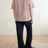 Convertible-Collar Checked Cotton and Linen-Blend Shirt - BK
