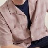 Convertible-Collar Checked Cotton and Linen-Blend Shirt - CU