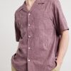 Camp Collar Paisley-Embroidered Cotton Shirt - FR