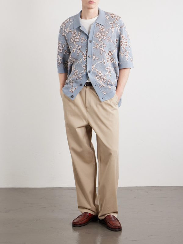 Trellis Knitted Organic Cotton Shirt - OU Trellis Knitted Organic Cotton Shirt - OU