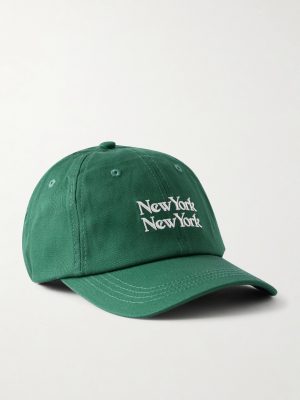 NY NY Embroidered Cotton-Twill Baseball Cap NY NY Embroidered Cotton-Twill Baseball Cap