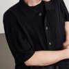 Pointelle-Knit Cotton Shirt - CU