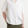 Convertible-Collar Checked Cotton Shirt - FR Convertible-Collar Checked Cotton Shirt - FR