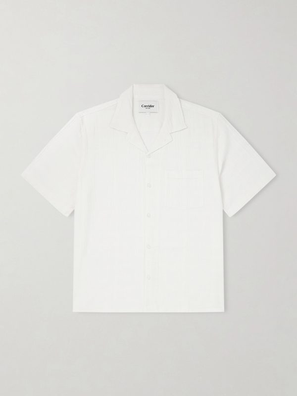 Convertible-Collar Checked Cotton Shirt Convertible-Collar Checked Cotton Shirt