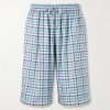 Ressa Straight-Leg Checked Casual Shorts Ressa Straight-Leg Checked Casual Shorts