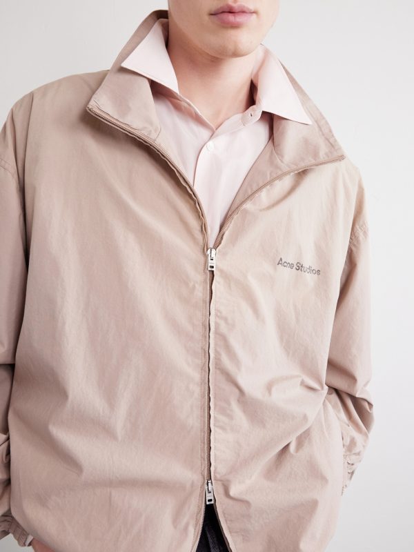Olando Logo-Print Cotton-Poplin Jacket - CU Olando Logo-Print Cotton-Poplin Jacket - CU