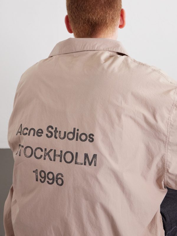 Olando Logo-Print Cotton-Poplin Jacket - E1 Olando Logo-Print Cotton-Poplin Jacket - E1