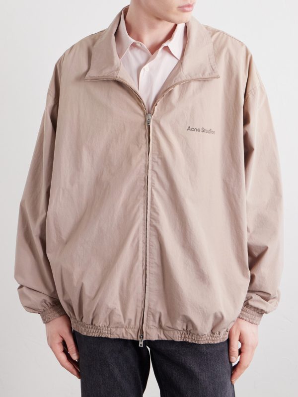 Olando Logo-Print Cotton-Poplin Jacket - FR Olando Logo-Print Cotton-Poplin Jacket - FR