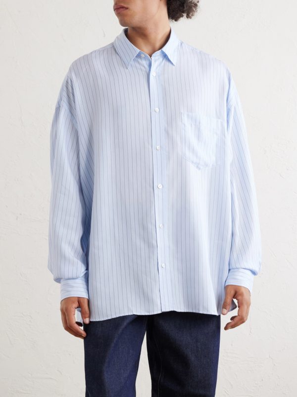 Pinstriped Lyocell Shirt - FR Pinstriped Lyocell Shirt - FR