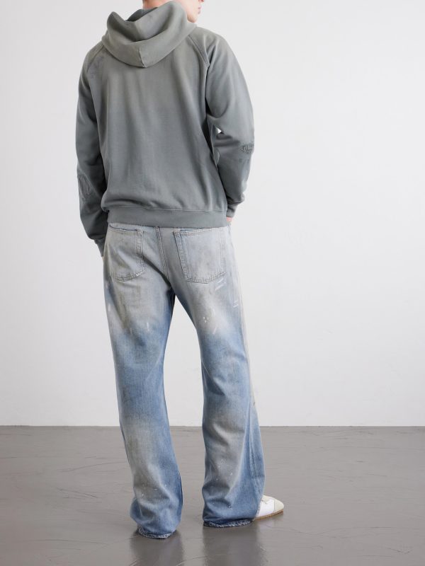 Fupiter Logo-Print Embroidered Cotton-Jersey Hoodie - BK