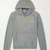 Fupiter Logo-Print Embroidered Cotton-Jersey Hoodie