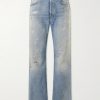 Stain-printed Straight-Leg Cotton Jeans Stain-printed Straight-Leg Cotton Jeans