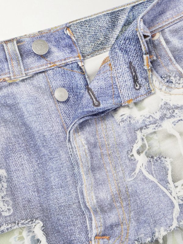 Judda Rose Printed Cotton Shorts - E1