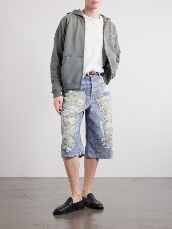 Judda Rose Printed Cotton Shorts - OU