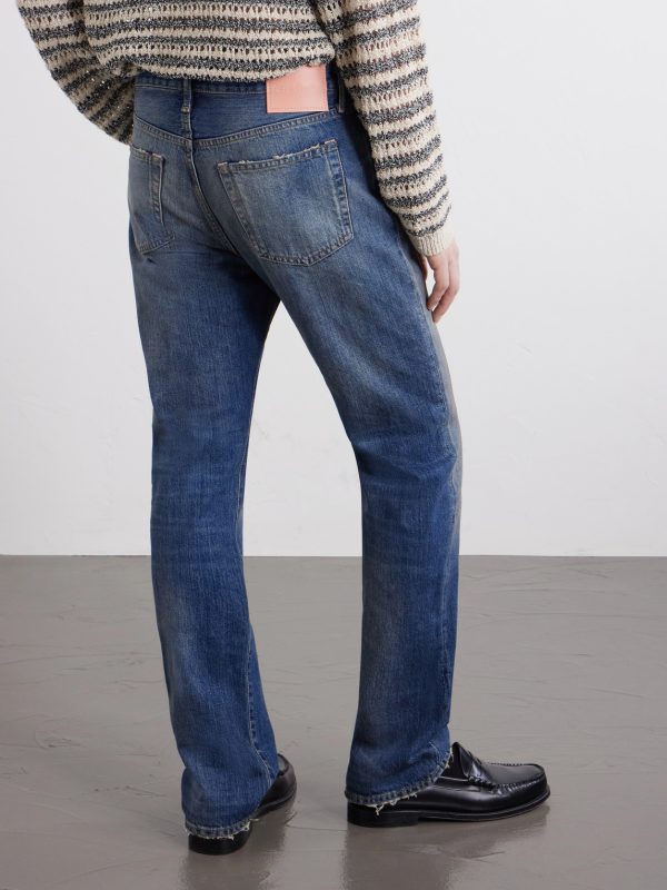 Straight-Leg Cotton Jeans - BK