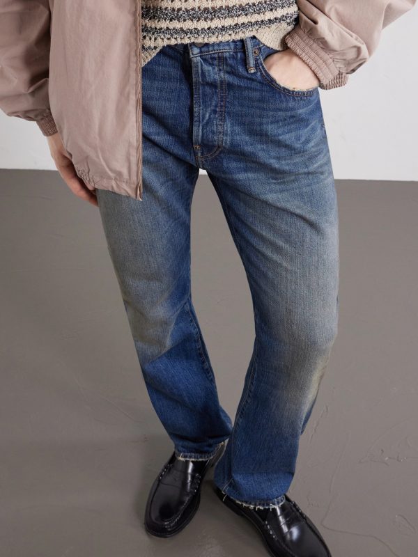 Straight-Leg Cotton Jeans - CU