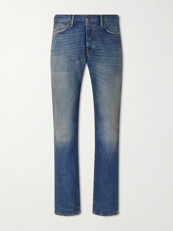 Straight-Leg Cotton Jeans