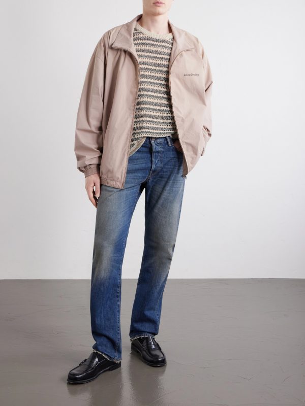 Straight-Leg Cotton Jeans - OU