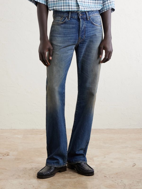 Straight-Leg Cotton Jeans - FR