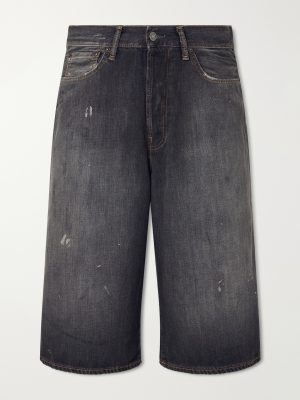 Cotton Denim Shorts