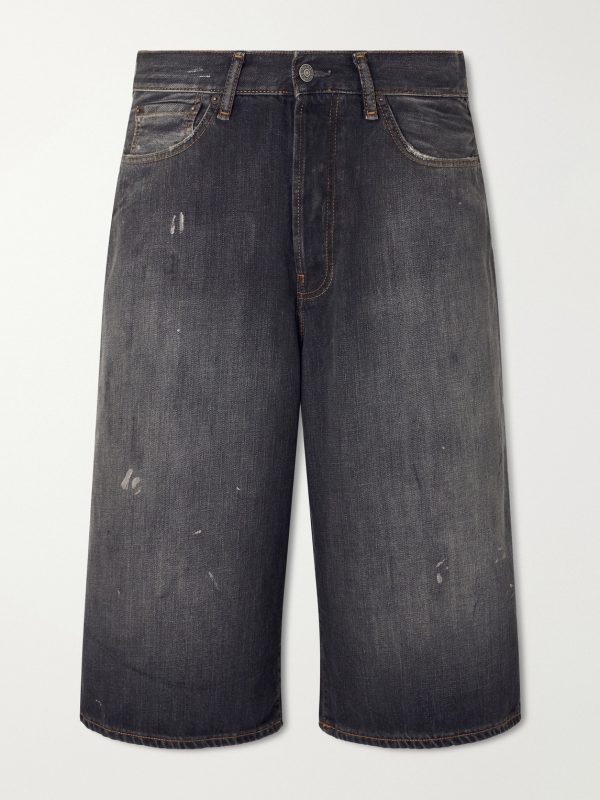 Cotton Denim Shorts