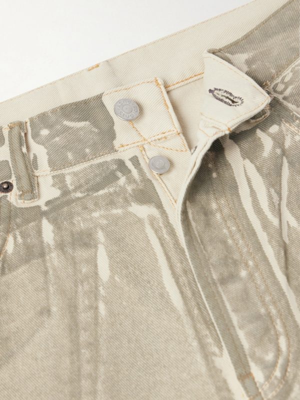 Judda U Lux Straight-Leg Printed Denim Shorts - E1 Judda U Lux Straight-Leg Printed Denim Shorts - E1