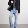 Ripped Straight-Leg Cotton Jeans - OU Ripped Straight-Leg Cotton Jeans - OU