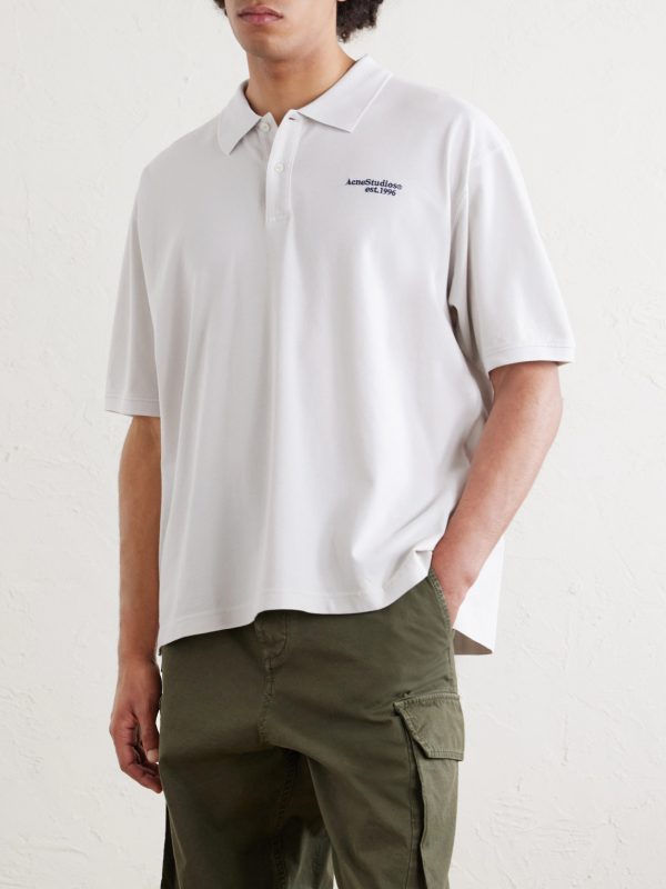 Logo-Embroidered Cotton-Piqué Polo Shirt - FR