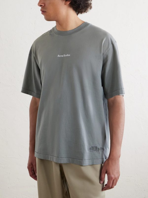 Logo-Print Cotton-Jersey T-Shirt - FR Logo-Print Cotton-Jersey T-Shirt - FR