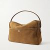 Camero Camera Suede Messenger Bag - BK Camero Camera Suede Messenger Bag - BK