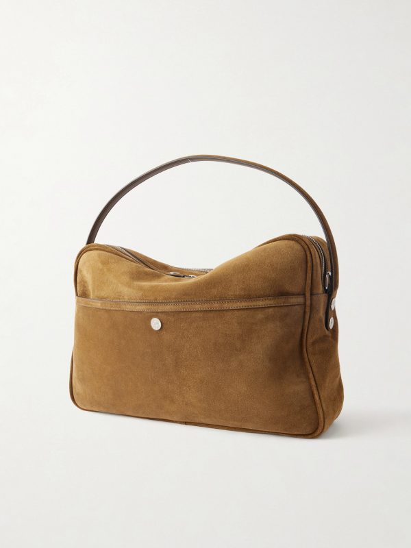 Camero Camera Suede Messenger Bag - BK Camero Camera Suede Messenger Bag - BK