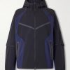 Tech Logo-Embroidered Colour-Block Dri-FIT Hooded Jacket Tech Logo-Embroidered Colour-Block Dri-FIT Hooded Jacket