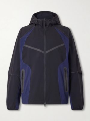 Tech Logo-Embroidered Colour-Block Dri-FIT Hooded Jacket Tech Logo-Embroidered Colour-Block Dri-FIT Hooded Jacket