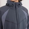 Tech Logo-Embroidered Colour-Block Dri-FIT Hooded Jacket - CU