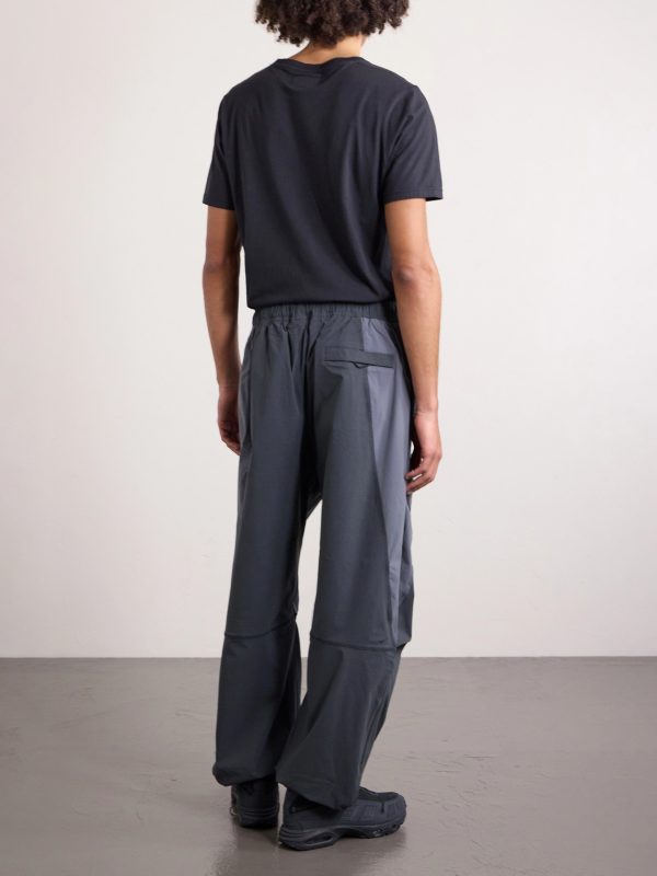 Tech Oversized Wide-Leg Colour-Block Dri-FIT Track Pants - BK