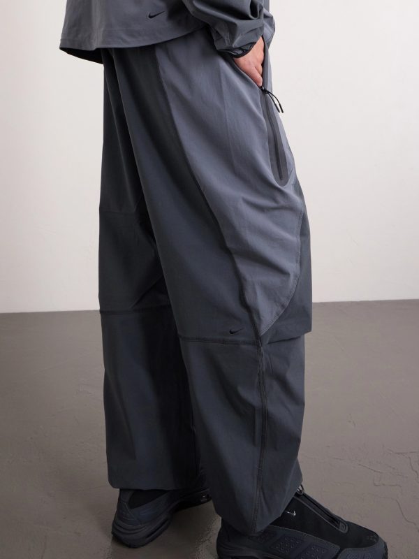 Tech Oversized Wide-Leg Colour-Block Dri-FIT Track Pants - CU