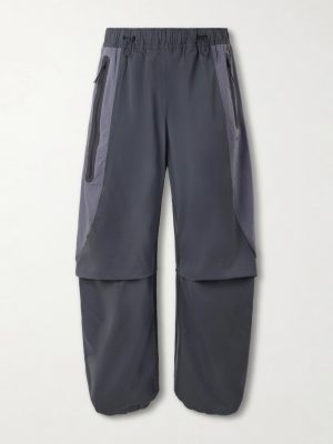 Tech Oversized Wide-Leg Colour-Block Dri-FIT Track Pants Tech Oversized Wide-Leg Colour-Block Dri-FIT Track Pants