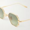Verlaine Round-Frame Gold-Tone Sunglasses - CU Verlaine Round-Frame Gold-Tone Sunglasses - CU