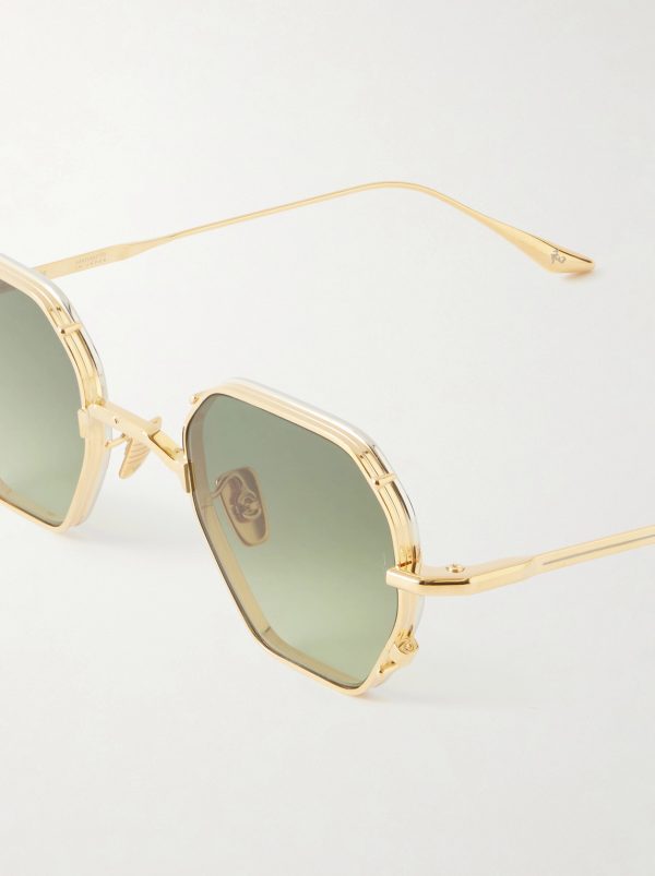 Verlaine Round-Frame Gold-Tone Sunglasses - CU Verlaine Round-Frame Gold-Tone Sunglasses - CU