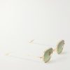 Verlaine Round-Frame Gold-Tone Sunglasses - FR Verlaine Round-Frame Gold-Tone Sunglasses - FR