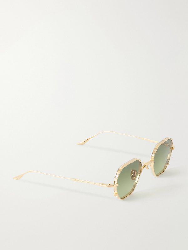Verlaine Round-Frame Gold-Tone Sunglasses - FR Verlaine Round-Frame Gold-Tone Sunglasses - FR