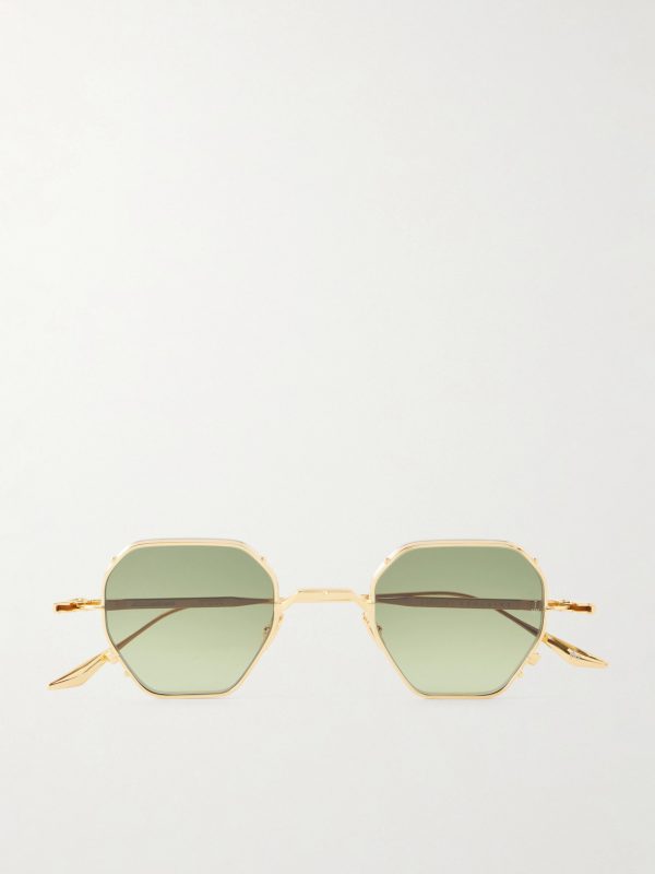 Verlaine Round-Frame Gold-Tone Sunglasses Verlaine Round-Frame Gold-Tone Sunglasses