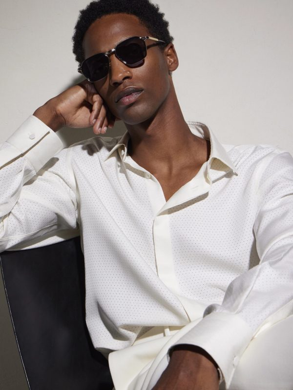 Beckett D-Frame Gold-Tone and Acetate Sunglasses - BK Beckett D-Frame Gold-Tone and Acetate Sunglasses - BK