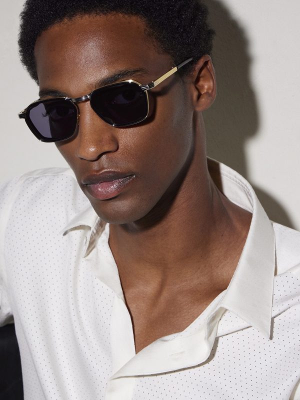 Beckett D-Frame Gold-Tone and Acetate Sunglasses - OU Beckett D-Frame Gold-Tone and Acetate Sunglasses - OU