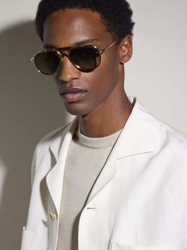 Commander Aviator-Style Gold-Tone Sunglasses - OU Commander Aviator-Style Gold-Tone Sunglasses - OU