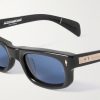 Initials Rectangular-Frame Acetate Sunglasses - CU Initials Rectangular-Frame Acetate Sunglasses - CU