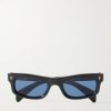 Initials Rectangular-Frame Acetate Sunglasses Initials Rectangular-Frame Acetate Sunglasses