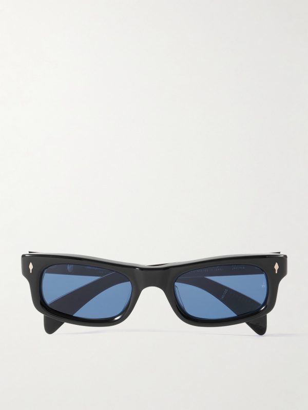 Initials Rectangular-Frame Acetate Sunglasses Initials Rectangular-Frame Acetate Sunglasses
