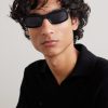 Initials Rectangular-Frame Acetate Sunglasses - OU Initials Rectangular-Frame Acetate Sunglasses - OU